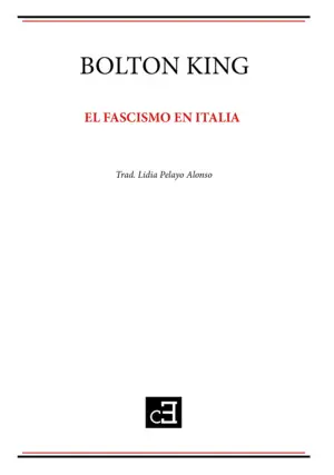 EL FASCISMO EN ITALIA