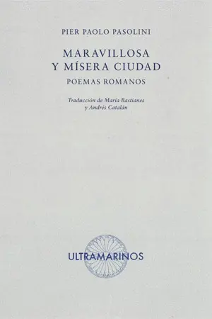 MARAVILLOSA Y MÍSERA CIUDAD