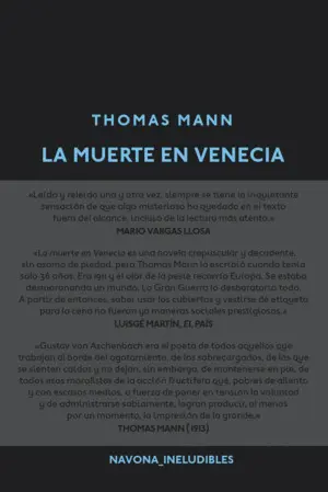 LA MUERTE EN VENECIA LA MUERTE EN VENECIA