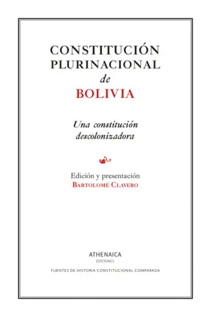 CONSTITUCIÓN PLURINACIONAL DE BOLIVIA