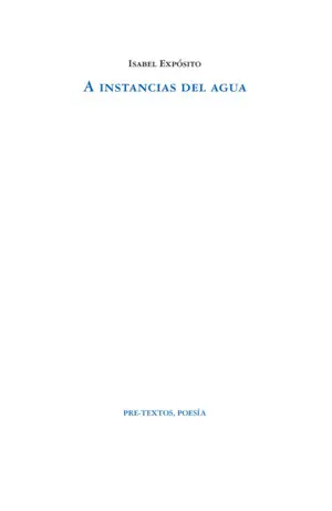 A INSTANCIAS DEL AGUA