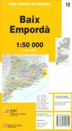 MAPA COMARCAL DE CATALUNYA 1:50 000. BAIX EMPORDÀ - 10