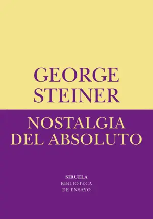 NOSTALGIA DEL ABSOLUTO NOSTALGIA DEL ABSOLUTO