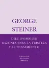 DIEZ POSIBLES RAZONES PARA LA TRISTEZA DEL PENSAMI