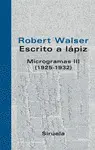 ESCRITO A LÁPIZ. MICROGRAMAS III ESCRITO A LÁPIZ. MICROGRAMAS III