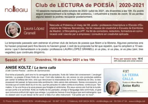 CLUB LECTURA POESIA: LA TERRA CALLA CLUB LECTURA POESIA: LA TERRA CALLA