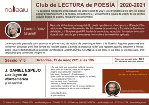 SESSIÓ 6 CLUB LECTURA POESIA: LOS LAGOS DE NORTEAMÉRICA SESSIÓ 6 CLUB LECTURA POESIA: LOS LAGOS DE NORTEAMÉRICA