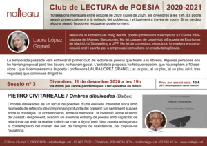CLUB DE LECTURA DE POESIA. OMBRES DIBUIXADES. PIETRO CIVITAREALE.