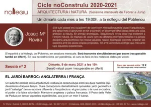 SESSIÓ 2 NOCONSTRUÏU: EL JARDÍ BARROC SESSIÓ 2 NOCONSTRUÏU: EL JARDÍ BARROC