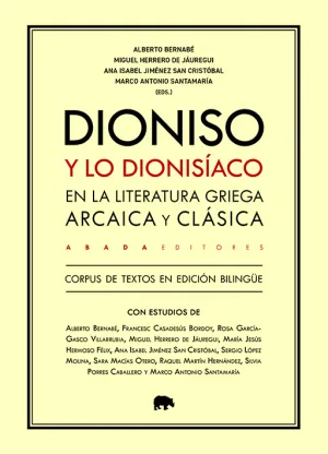 DIONISO Y LO DIONISÍACO EN LA LITERATURA GRIEGA ARCAICA Y CLÁSICA