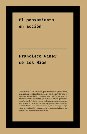 EL PENSAMIENTO EN ACCIÓN